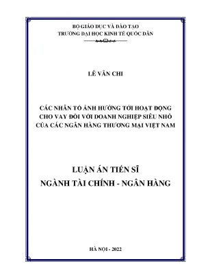 Những Nhân Tố Ảnh Hưởng Đến Hoạt Động Cho Vay Doanh