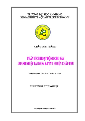 Phân Tích Hoạt Động Cho Vay Tại Ngân Hàng Nông Nghiệp