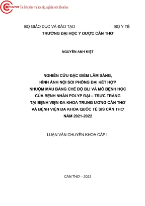 Nghiên cứu lâm sàng và hình ảnh nội soi phóng đại polyp