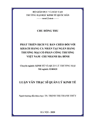 Phát Triển Dịch Vụ Bán Chéo Tại Ngân Hàng Thương Mại: