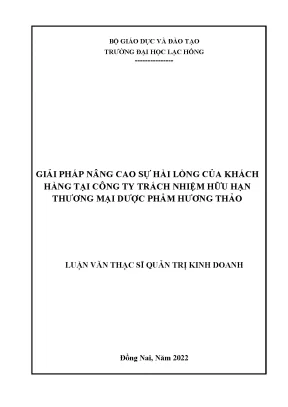 Giải Pháp Tăng Cường Sự Hài Lòng Khách Hàng Tại Công Ty