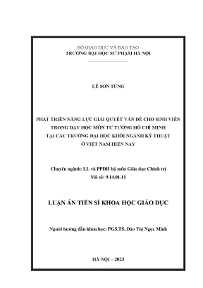 Phát Triển Năng Lực Giải Quyết Vấn Đề Cho Sinh Viên 