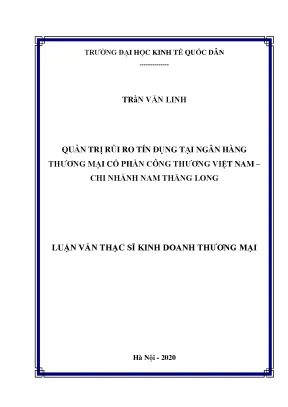 Quản Trị Rủi Ro Tín Dụng Tại Ngân Hàng Công Thương Việt Nam