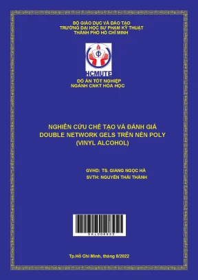 Nghiên Cứu Chế Tạo Double Network Gels Trên Nền