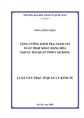 Tăng Cường Kiểm Tra và Giám Sát Xuất Nhập Khẩu Hàng Hóa 