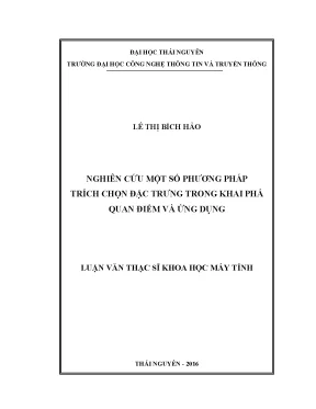 Nghiên Cứu Phương Pháp Trích Chọn Đặc Trưng Trong Khai