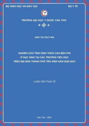 Nghiên Cứu Tình Hình Thừa Cân-Béo Phì Ở Học Sinh Tiểu