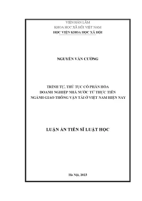 Cổ Phần Hóa Doanh Nghiệp Nhà Nước Trong Ngành Giao Thông