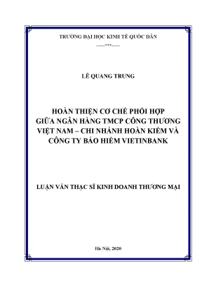 Cơ Chế Phối Hợp Giữa Ngân Hàng TMCP Công Thương Việt Nam