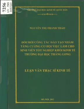 Đổi mới công tác đào tạo nhằm tăng cường cơ hội việc làm