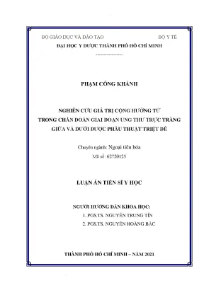 Nghiên Cứu Giá Trị Cộng Hưởng Từ Trong Chẩn Đoán Giai 