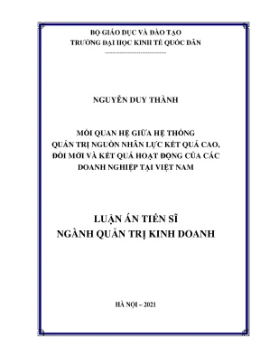 Mối Quan Hệ Giữa Hệ Thống Quản Trị Nguồn Nhân Lực và Kết