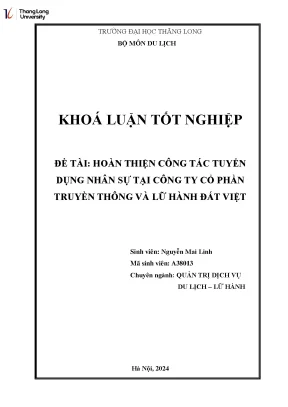 Cải Thiện Quy Trình Tuyển Dụng Nhân Sự Tại Công Ty Đất Việt