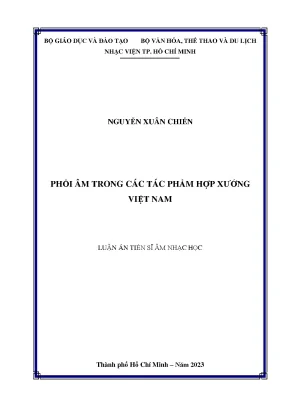 Nghiên Cứu Phối Âm Trong Tác Phẩm Hợp Xướng Việt Nam