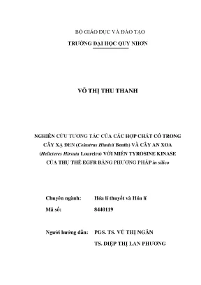 Nghiên Cứu Tương Tác Hợp Chất Từ Cây Xạ Đen và Cây An 