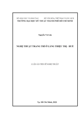 Khám Phá Nghệ Thuật Trang Trí Lăng Thiệu Trị Huế