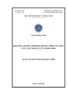 Khai Phá Tập Mục Phổ Biến Mờ Dựa Trên Cấu Trúc Cây và Kỹ 