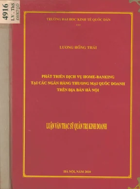 Phát Triển Dịch Vụ Home-Banking Tại Ngân Hàng Thương Mại