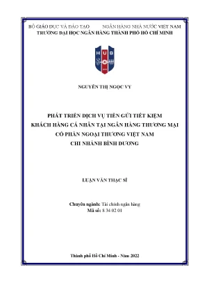 Phát Triển Dịch Vụ Tiền Gửi Tiết Kiệm Cho Khách Hàng Cá