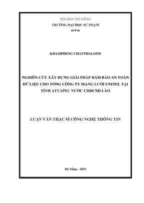 Giải Pháp Đảm Bảo An Toàn Dữ Liệu Cho Tổng Công Ty Mạng