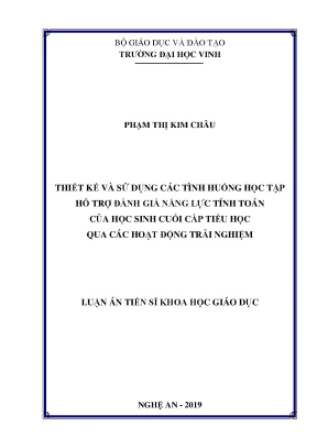 Thiết Kế Tình Huống Học Tập Đánh Giá Năng Lực Tính Toán