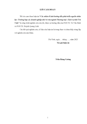 Nhân Tố Ảnh Hưởng Đến Phát Triển Nguồn Nhân Lực Tại