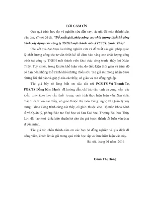 Giải Pháp Nâng Cao Chất Lượng Thiết Kế Công Trình Xây
