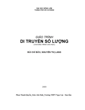 Khám Phá Di Truyền Số Lượng: Từ Mendel Đến Galton