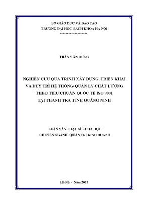 Nghiên Cứu Hệ Thống Quản Lý Chất Lượng ISO 9001 Tại