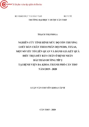Nghiên Cứu Tình Hình Tổn Thương Loét Bàn Chân Ở Bệnh