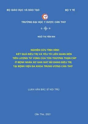 Nghiên Cứu Tiên Lượng Tử Vong Ở Bệnh Nhân Xơ Gan Mất Bù
