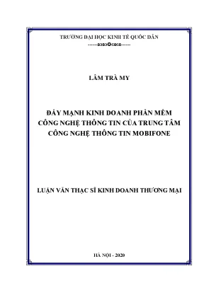 Đẩy Mạnh Kinh Doanh Phần Mềm Công Nghệ Thông Tin Tại