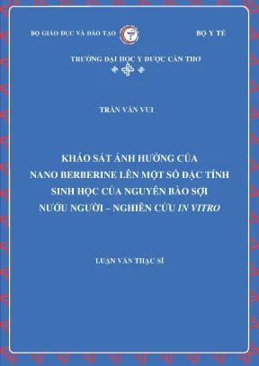 Tác động của Nano Berberine đến đặc tính sinh học của