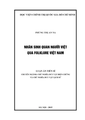 Nghiên Cứu Nhân Sinh Quan Người Việt Qua Folklore Việt Nam