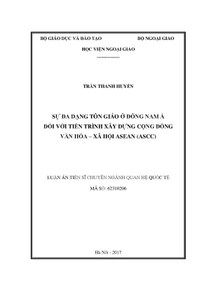 Đa Dạng Tôn Giáo Ở Đông Nam Á Và Vai Trò Trong Xây Dựng 