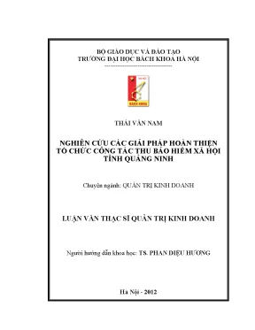 Giải pháp hoàn thiện công tác thu bảo hiểm xã hội tại