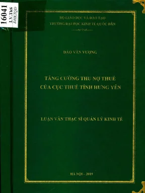 Tăng Cường Thu Nợ Thuế Tại Cục Thuế Tỉnh Hưng Yên