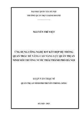 Nâng Cao Quản Trị An Ninh Môi Trường Nước Thải Tại Hà 