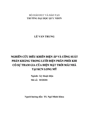 Nghiên Cứu Về Hệ Thống Điện Phân Phối Tại Khu Công