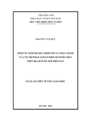 Pháp Tu Tịnh Độ và Niềm Tin của Tín Đồ Phật Giáo Tại Hà Nội
