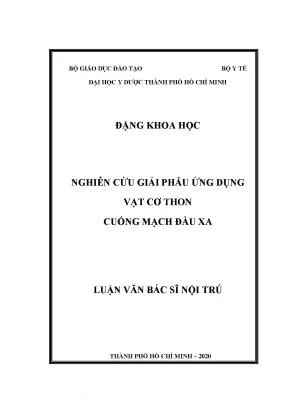 Nghiên Cứu Giải Phẫu Vạt Cơ Thon Cuống Mạch Đầu Xa