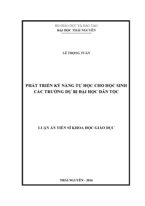 Phát Triển Kỹ Năng Tự Học Cho Học Sinh Trường Dự Bị Đại 