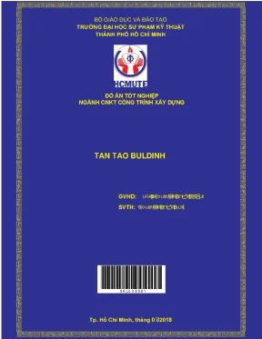 Đồ Án Tốt Nghiệp Ngành Công Nghệ Xây Dựng: Chung Cư Tân Tạo
