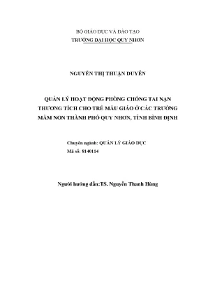 Quản Lý Hoạt Động Phòng Chống Tai Nạn Thương Tích Cho