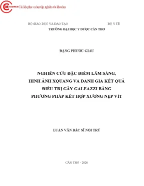 Nghiên Cứu Đặc Điểm Lâm Sàng và Kết Quả Điều Trị Gãy