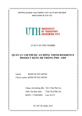 Quản Lý Chi Phí Dự Án Hồng Thịnh Bằng Hệ Thống PMS - ERP
