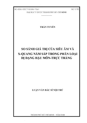 So Sánh Giá Trị Siêu Âm và X-Quang Nằm Sấp trong Phân 