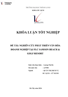 Nghiên Cứu Phát Triển Văn Hóa Doanh Nghiệp Tại FLC 