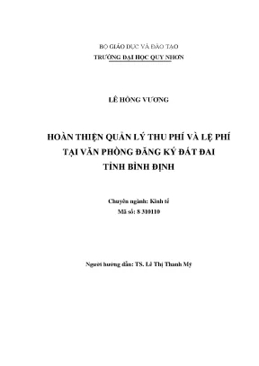 Hoàn Thiện Quản Lý Thu Phí và Lệ Phí Tại Văn Phòng Đăng