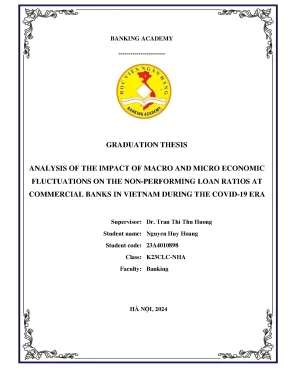 Tác Động Của Biến Động Kinh Tế Đến Tỷ Lệ Nợ Xấu Tại Các 